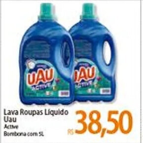 Atacadão Lava roupas Liquido Uau 5L oferta