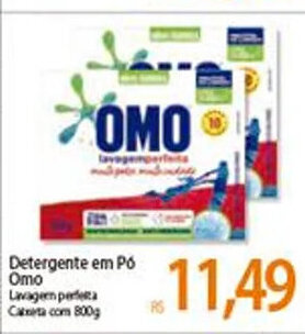 Atacadão Detergente em po Omo 800g oferta