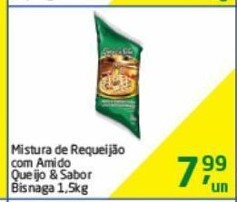 Tenda Atacado Mistura de requeijão com amido queijo & sabor bisnaga 1,5kg oferta