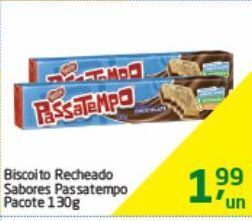 Tenda Atacado Biscoito recheado sabores passatempo pacote 130g oferta