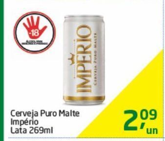 Tenda Atacado Cerveja puro malte império lata 269ml oferta