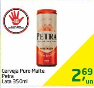 Tenda Atacado Cerveja puro malte petra lata 350ml oferta