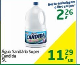 Água sanitária super candida 5l