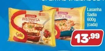 Costazul Supermercados Lasanha sadia 600g oferta