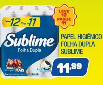 Costazul Supermercados Papel higiênico folha dupla sublime oferta