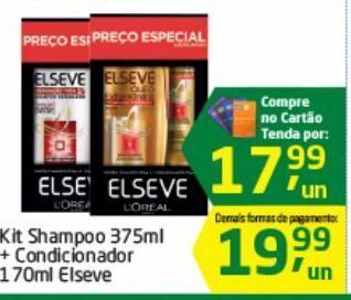 Tenda Atacado Kit shampoo 375ml + condicionador 170ml elseve oferta