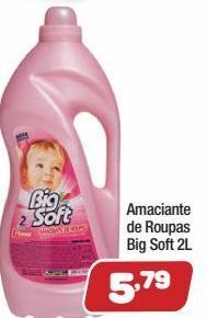 Costazul Supermercados Amaciante de roupas big soft 2l oferta