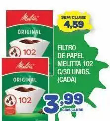 Costazul Supermercados Filtro de papel melitta c/30un oferta