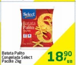 Tenda Atacado Batata palito congelada select pacote 2kg oferta