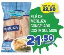 Costazul Supermercados Filé de merluza costa sul 500g oferta