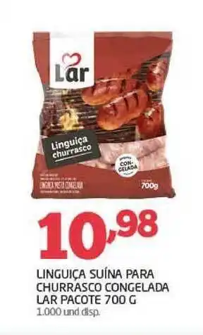 Cooper Linguiça Suína Para Churrasco Congelada Lar 700g oferta