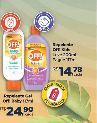 Repelente Gel Off! Baby 117ml