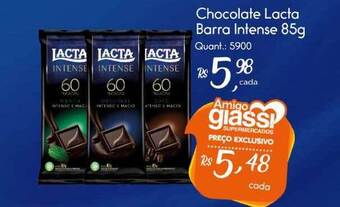 Giassi Supermercados Chocolate Lacta Barra Intense 85g oferta