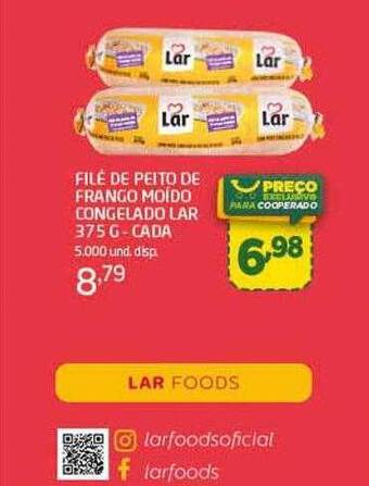 Cooper Filé de peito de frango moído congelado lar oferta