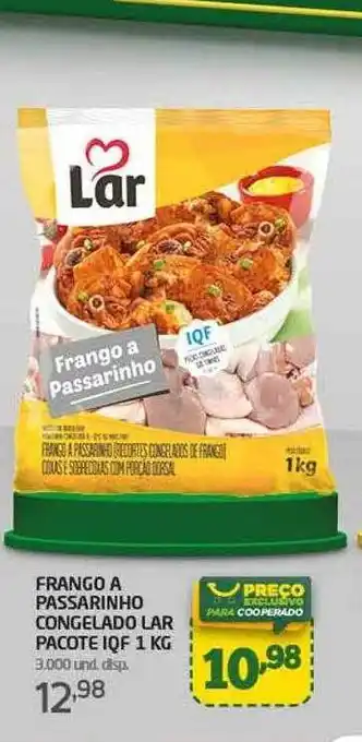 Cooper Frango a passarinho congelado lar pacote iqf oferta