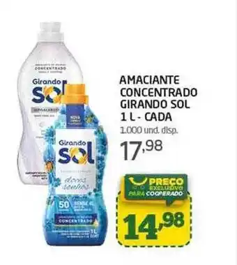 Cooper Amaciante concentrado girando sol oferta