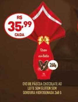 Cooper Ovo De Páscoa Chocolate Ao Leite Sem Glúten Sem Gordura Hidrogenada oferta