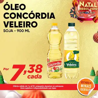 Oleo Concordia Veleiro Soja 900ml