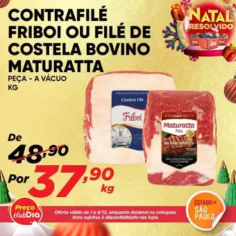 Dia Contrafile Friboi ou File de Costela Bovino Maturatta 1kg oferta