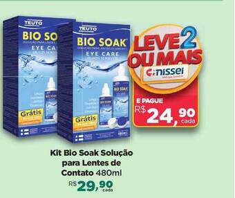 Farmácias Nissei Kit Bio Soak Solução Para Lentes De Contato oferta