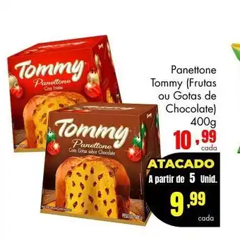 Panettone tommy (frutos ou gotas de chocolate)