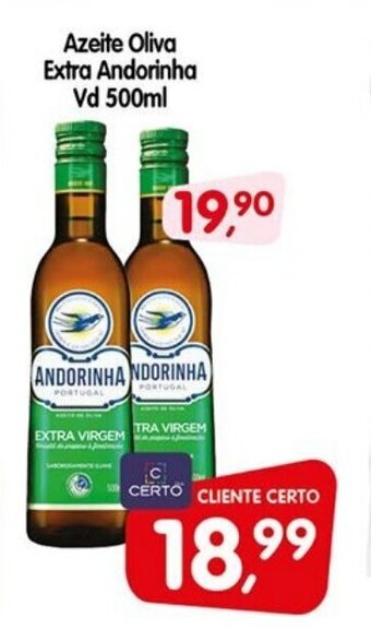Cercadão Azeite Oliva Extra Andorinha Vd 500ml oferta