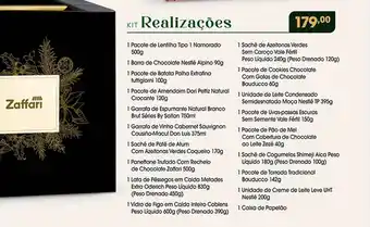 Zaffari Kit realizações zaffari oferta