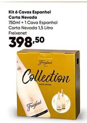 Zaffari Kit 6 cavas espanhol carta nevada freixenet oferta