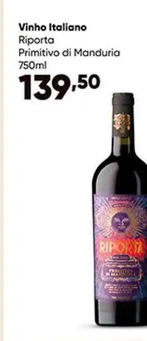 Zaffari Vinho italiano riporta primitivo di manduria oferta