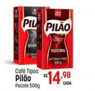 Muffato Cafe Tipos Pilao pacote 500g oferta