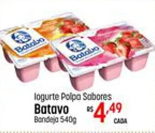 Iogurte Polpa sabores Batavo 540g