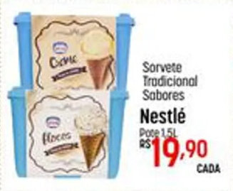 Muffato Sorvete Tradicional Sabores Nestle 1.5L oferta