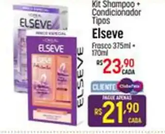 Muffato Kit Shampoo + Condicionador Elseve 375ml + 170ml oferta