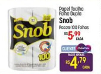 Muffato Papel Toalha Folha Dupla Snob 100 folhas oferta