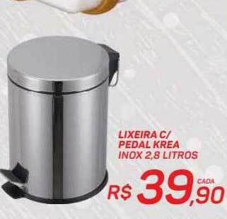 GBarbosa Lixeira c- pedal krea inox oferta