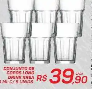 GBarbosa Conjunto de copos long drink krea oferta