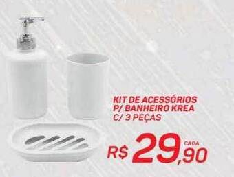 GBarbosa Kit de acessórios p-banheiro krea c-3 peças oferta