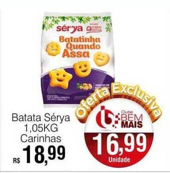 Batata sérya 1.05kg carinhas