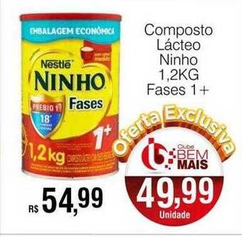 Supermercado Bem Barato Composto lácteo ninho fases 1+ oferta