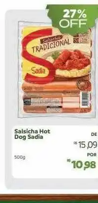 Hiperideal Supermercados Salsicha hot dog sadia oferta