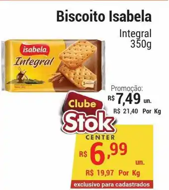 Stok Center Biscoito isabela oferta