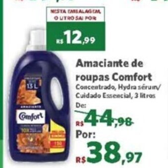 Sam's Club Amaciante de Roupas Comfort 3L oferta