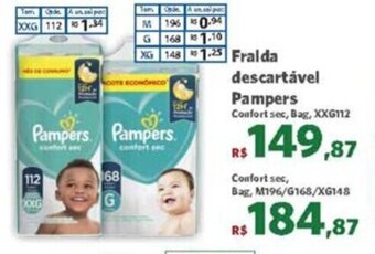 Sam's Club Fralda Descartavel Pampers oferta