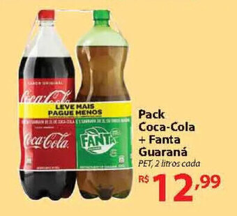 Nacional Pack Coca Cola + Fanta Guarana 2L oferta
