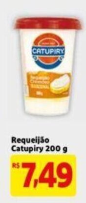 Extra Supermercado Requeijao Catupiry 200g oferta