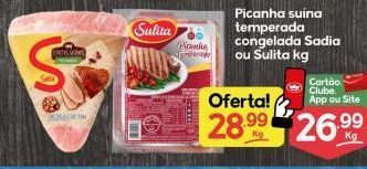 Supermercados Princesa Picanha suína temperada sadia ou sulita kg oferta