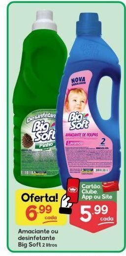 Supermercados Princesa Amaciante ou desinfetante big soft 2lt oferta