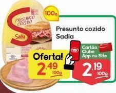 Supermercados Princesa Presunto cozido sadia 100g oferta