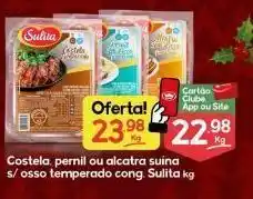 Supermercados Princesa Costela pernil ou alcatra suina s/ osso temperado sulita kg oferta