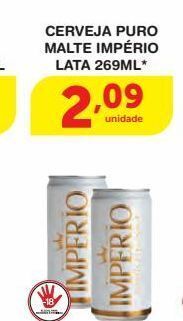 Roldão Cerveja puro malte império lata 269ml* oferta